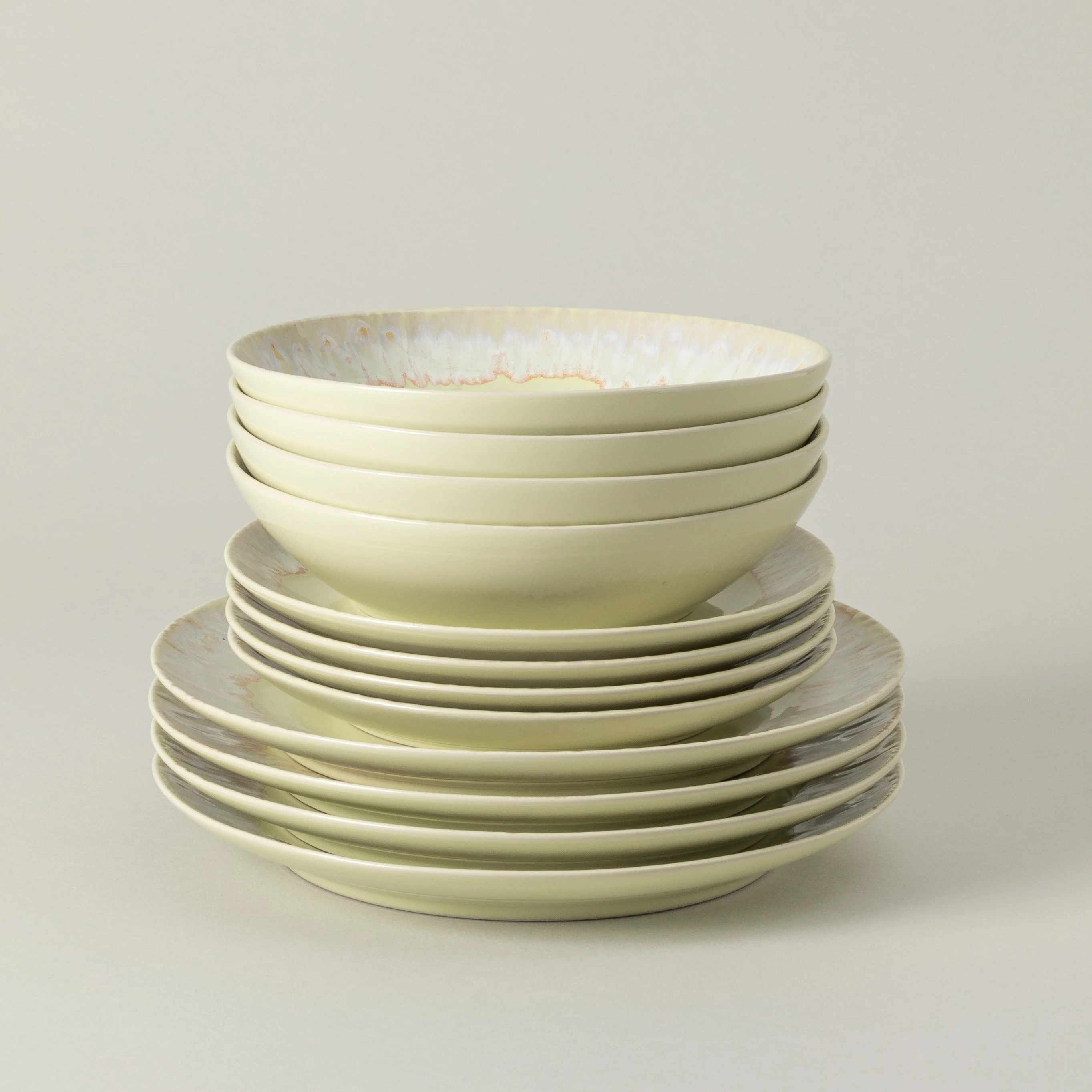 12-Piece Dinnerware Set with Soup/Pasta Bowl Taormina, Casafina by COSTA NOVA