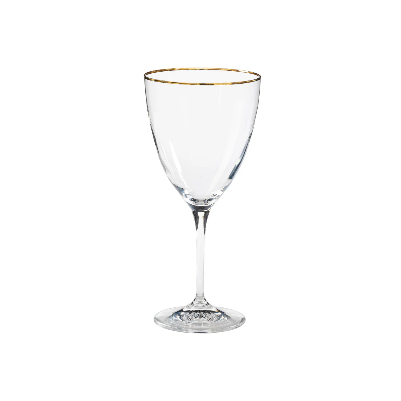 Set 6 Water Glasses Gold Rim Sens, Casafina by COSTA NOVA